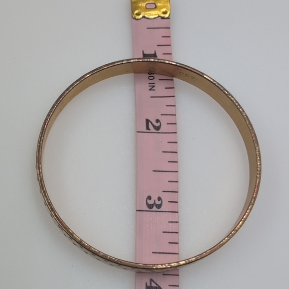 J. Crew Gold, Blue and Cream Polka Dot Bracelet - Picture 4 of 6